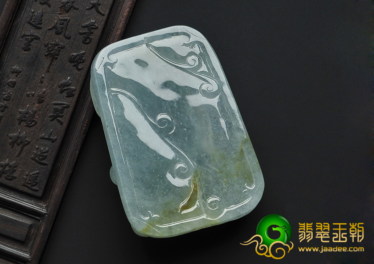 冰种晴水带黄翡缅甸翡翠A货仕女头挂件