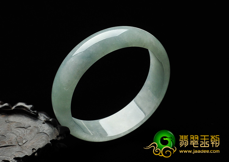 糯冰种晴水缅甸翡翠A货手镯（61.4）