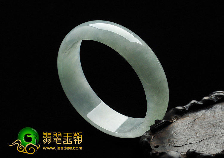 糯冰种晴水缅甸翡翠A货手镯（61.4）
