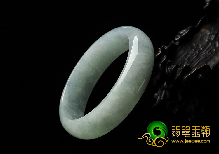 糯冰种晴水缅甸翡翠A货手镯（61.6mm）