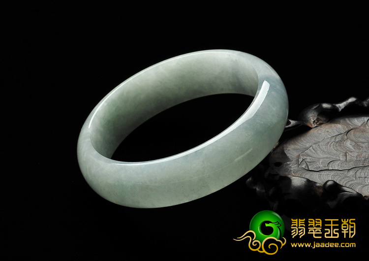糯冰种晴水缅甸翡翠A货手镯（61.6mm）