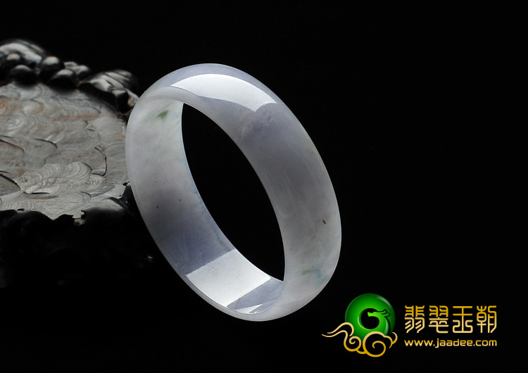 糯冰种紫罗兰飘花缅甸翡翠A货手镯（51.7mm）