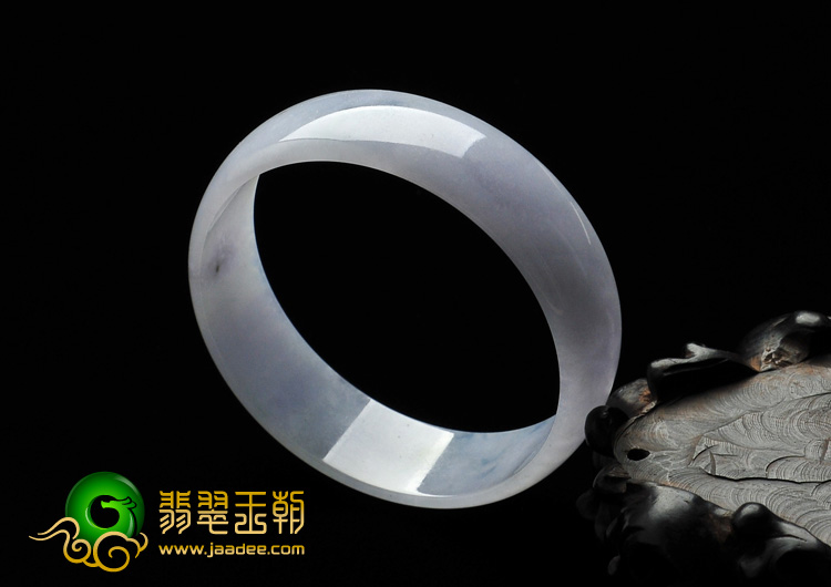 糯冰种紫罗兰飘花缅甸翡翠A货手镯（51.7mm）