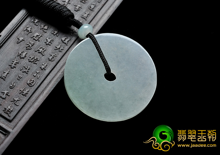 糯冰种淡晴水缅甸翡翠A货平安扣挂件