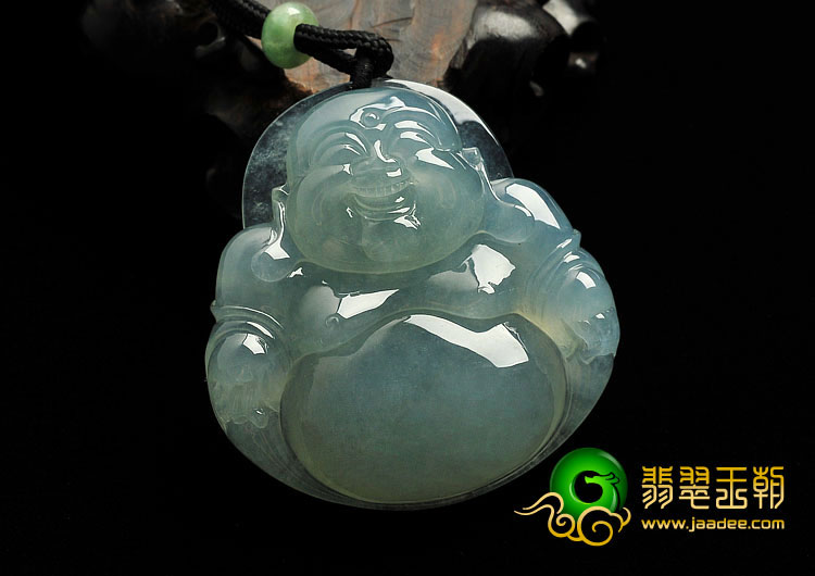 冰种晴水缅甸翡翠A货玉佛挂件