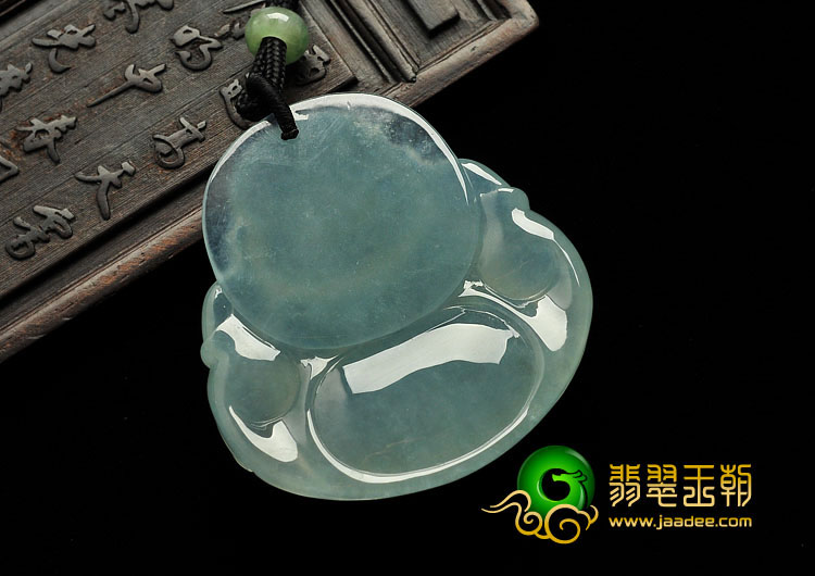 冰种晴水缅甸翡翠A货玉佛挂件