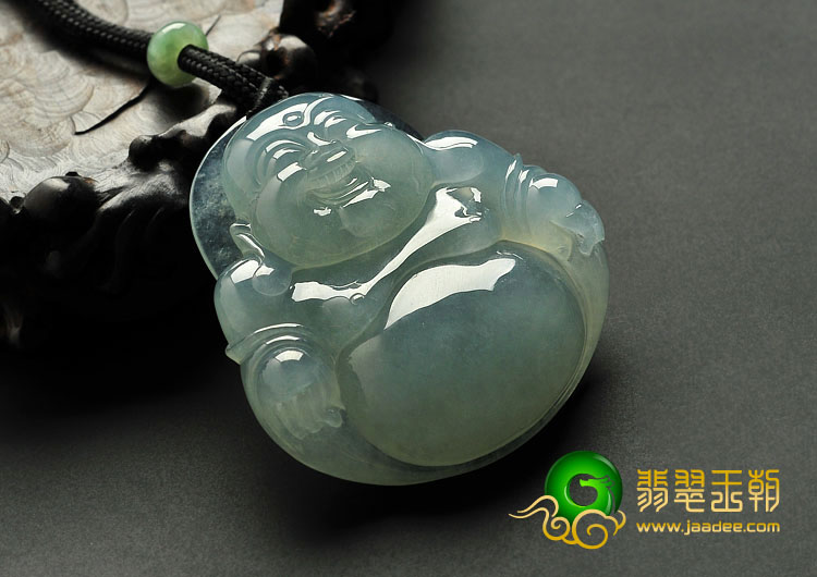 冰种晴水缅甸翡翠A货玉佛挂件