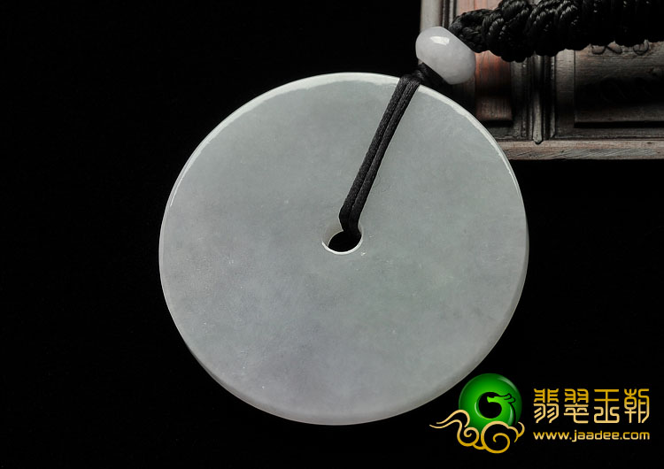 糯冰种春带彩缅甸翡翠A货平安扣挂件