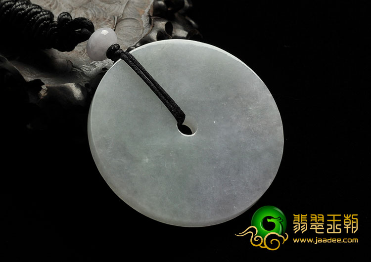 糯冰种春带彩缅甸翡翠A货平安扣挂件