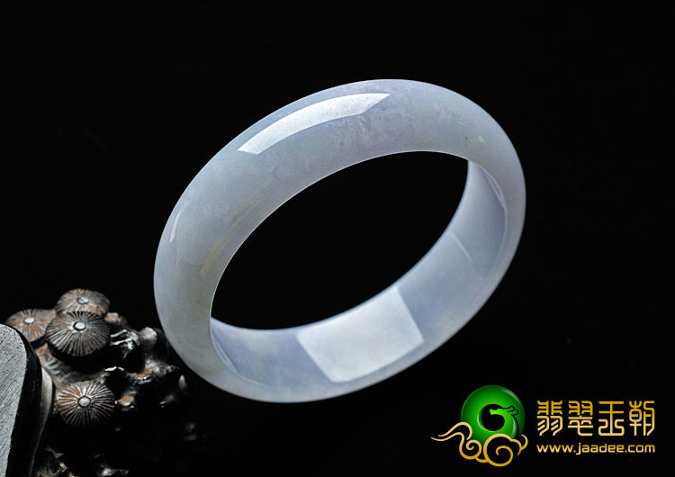 糯冰种紫罗兰缅甸翡翠A货手镯（60.6mm）