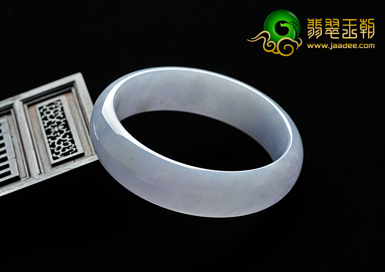 糯冰种紫罗兰缅甸翡翠A货手镯（60.6mm）