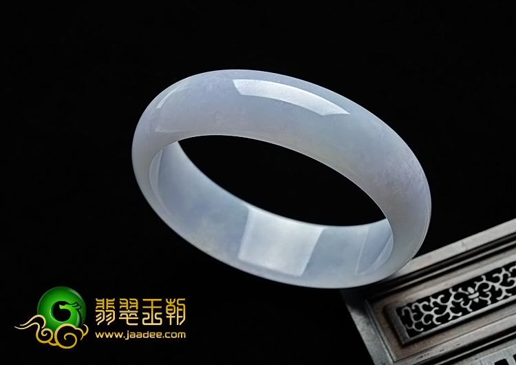 糯冰种紫罗兰缅甸翡翠A货手镯（60.6mm）