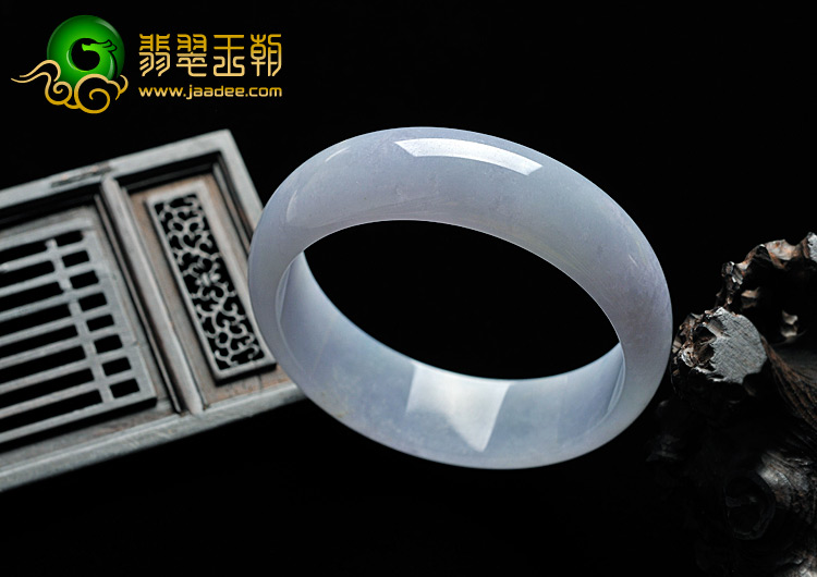 糯冰种紫罗兰缅甸翡翠A货手镯（60.6mm）