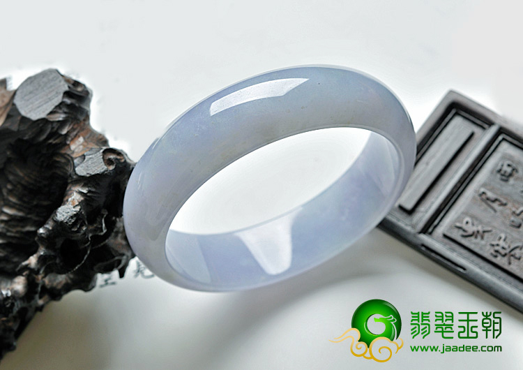 糯冰种紫罗兰缅甸翡翠A货手镯（60.6mm）