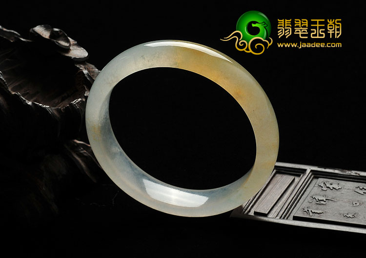 冰玻种黄翡缅甸翡翠A货手镯（59mm）（单价）