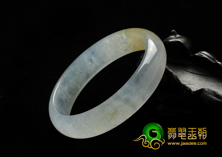冰玻种黄翡缅甸翡翠A货手镯（58.5mm）（单价）