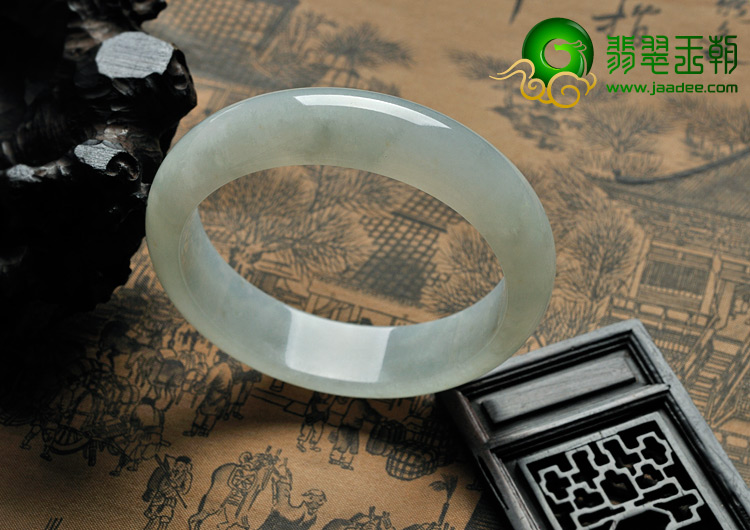 糯冰种晴水缅甸翡翠A货手镯（59.4mm）