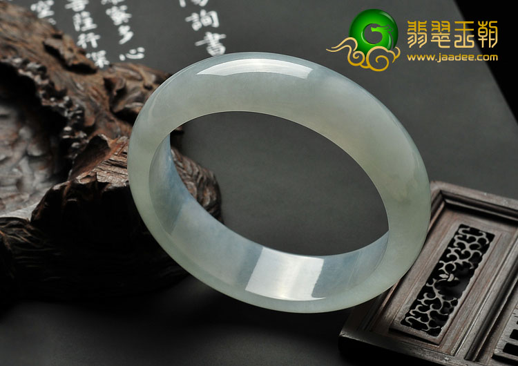 冰种晴水缅甸翡翠A货手镯（57.5mm）