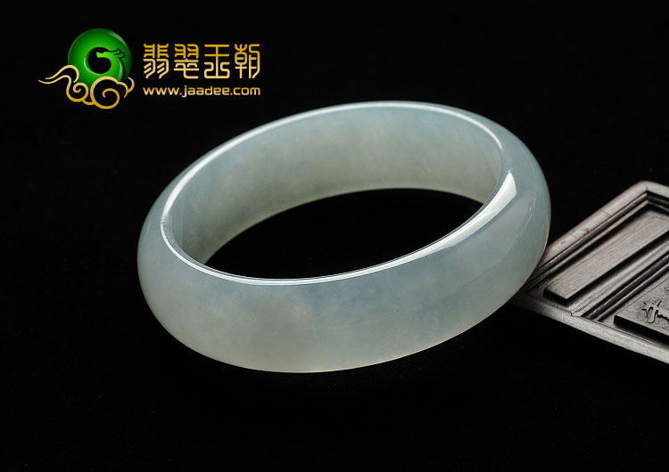 冰种晴水缅甸翡翠A货手镯（57.5mm）