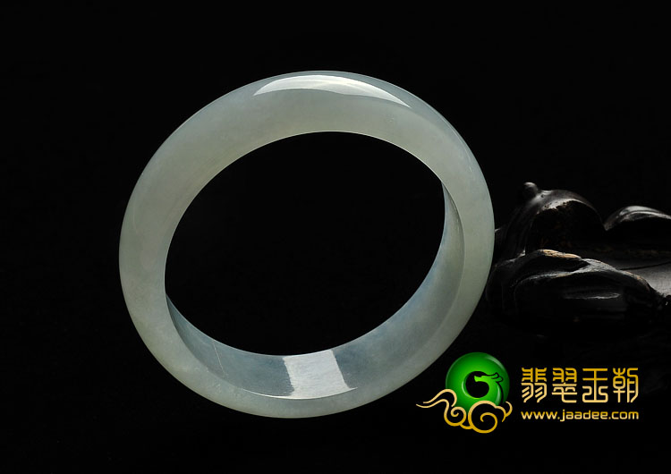 冰种晴水缅甸翡翠A货手镯（57.5mm）