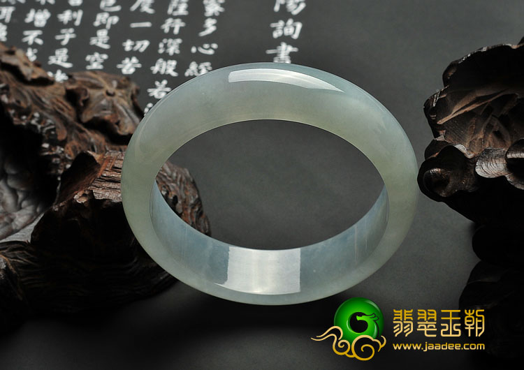 冰种晴水缅甸翡翠A货手镯（57.5mm）