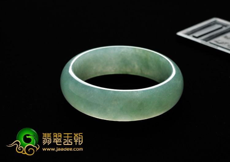 糯冰种晴水缅甸翡翠A货手镯（55.7mm）