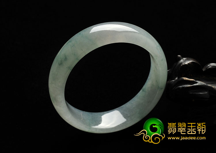 冰种飘花缅甸翡翠A货手镯（57.7mm）