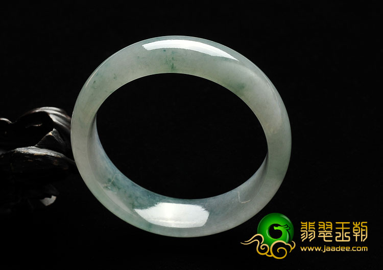 冰种飘花缅甸翡翠A货手镯（57.7mm）