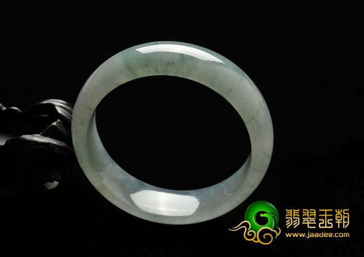 冰种飘花缅甸翡翠A货手镯（57.8mm）