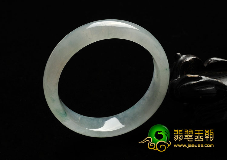 冰种飘花缅甸翡翠A货手镯（57.6mm）