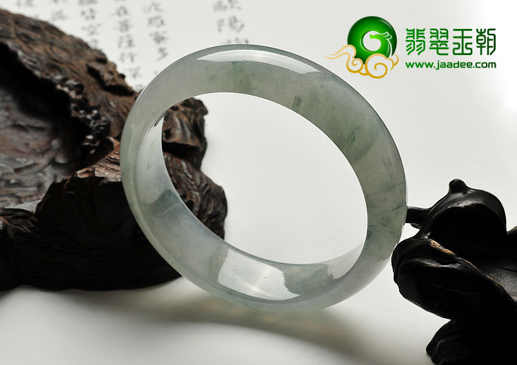 冰种飘花缅甸翡翠A货手镯（57.6mm）