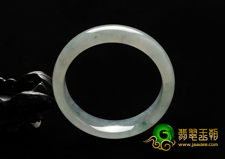 冰种飘花缅甸翡翠A货手镯（57.6mm）