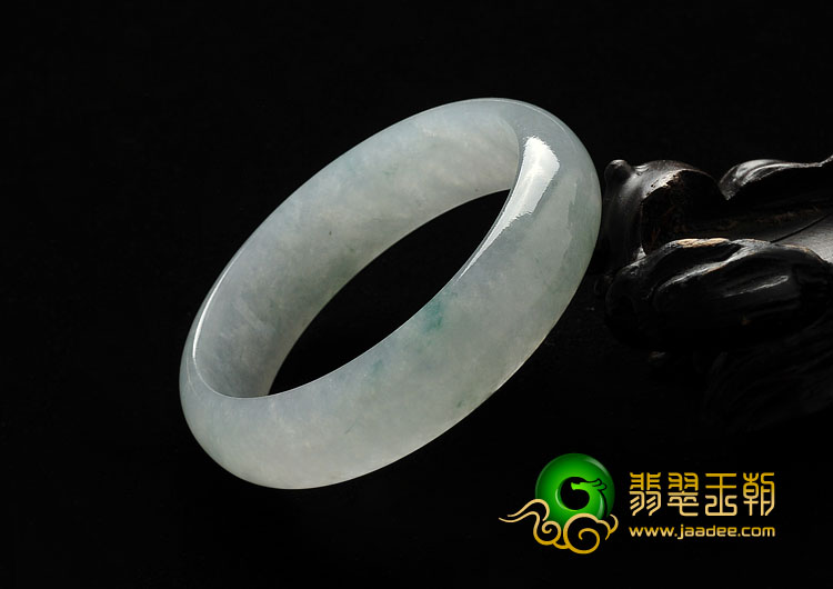 冰种飘花缅甸翡翠A货手镯（57.6mm）
