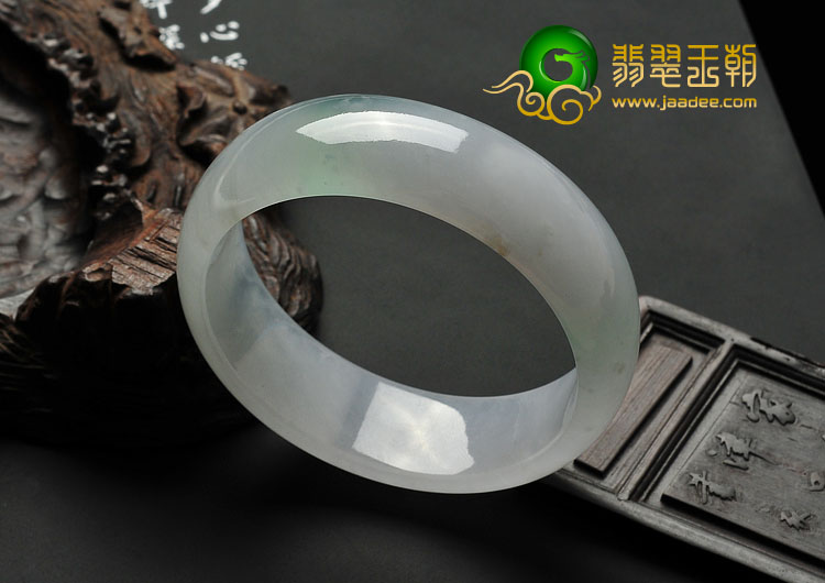 冰种晴水缅甸翡翠A货手镯（58mm）
