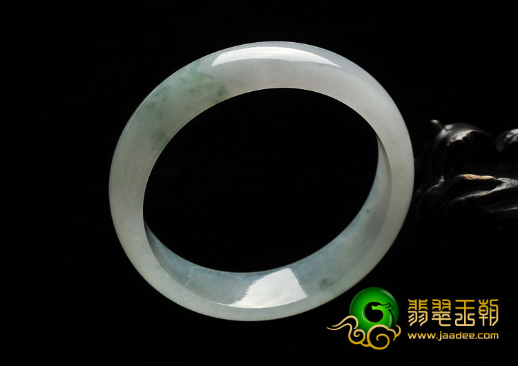 糯冰种飘花缅甸翡翠A货手镯（57.8mm）