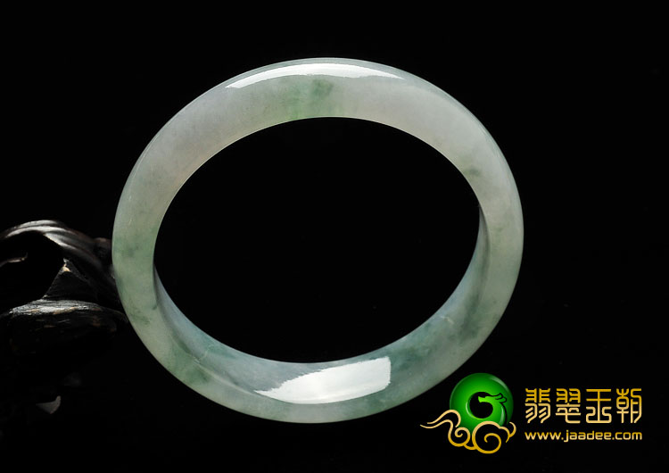 冰种飘花缅甸翡翠A货手镯（56.5mm）