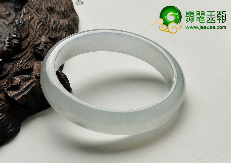冰种飘花缅甸翡翠A货手镯（52.3mm）