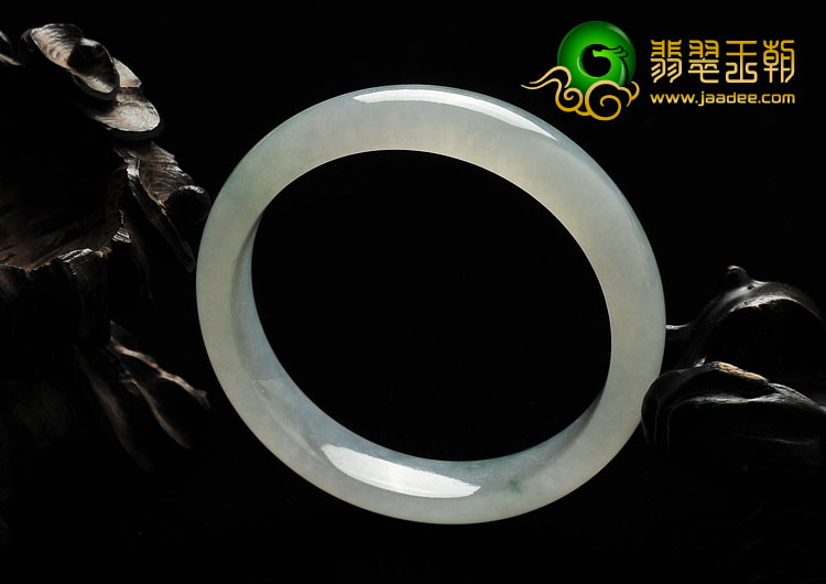 冰种飘花缅甸翡翠A货手镯（52.3mm）