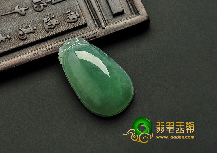 冰种晴水缅甸翡翠A货福在眼前挂件