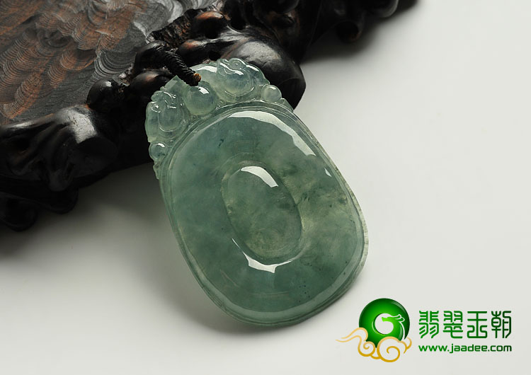 冰种晴水缅甸翡翠A货福在眼前挂件