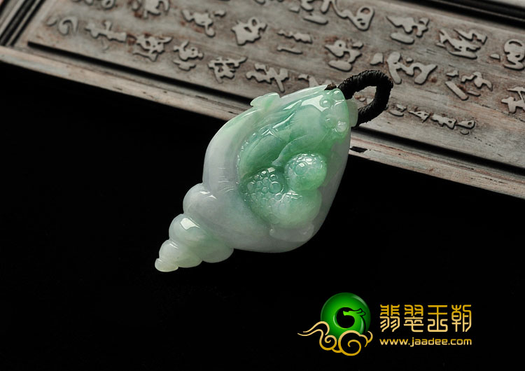 feicui糯冰种紫罗兰飘翠缅甸翡翠A货财源滚滚挂件