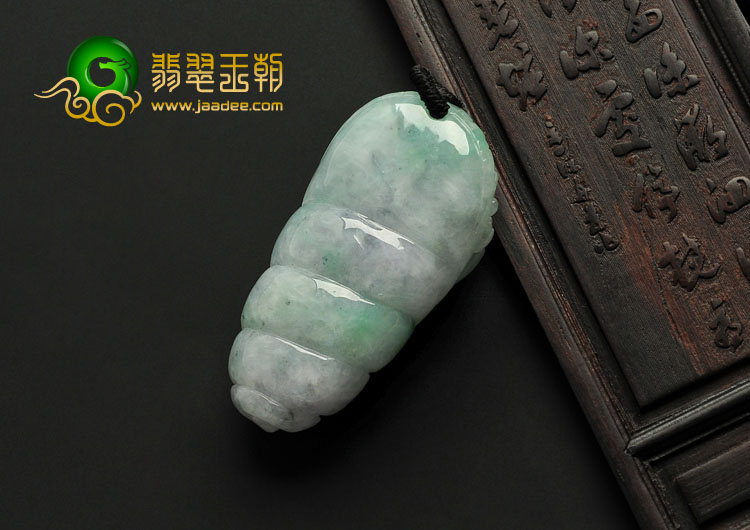 糯冰种紫罗兰飘翠缅甸翡翠A货财源滚滚挂件