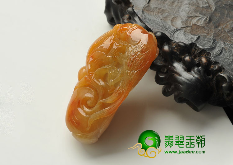 糯冰种黄翡缅甸翡翠A货英明神武挂件