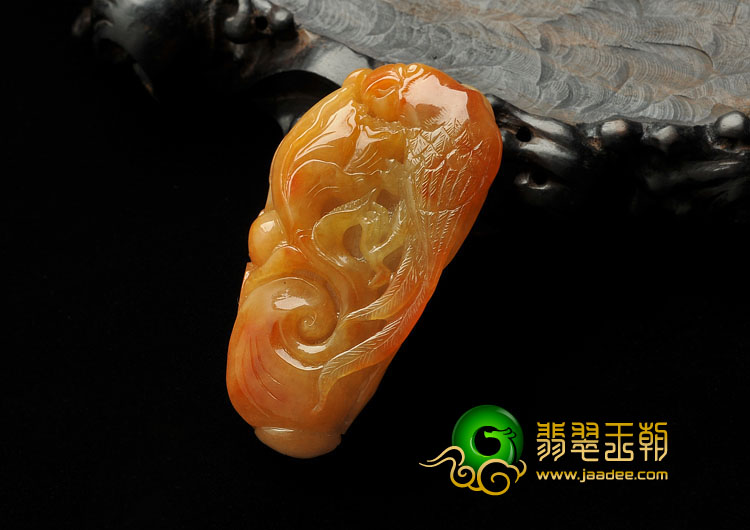 糯冰种黄翡缅甸翡翠A货英明神武挂件