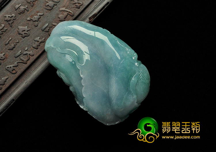 糯冰种晴水缅甸翡翠A货英明神武挂件