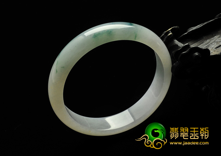 糯冰种飘花缅甸翡翠A货手镯（60mm）