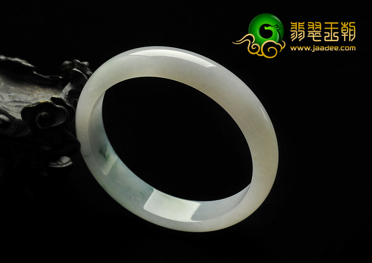 糯冰种飘花缅甸翡翠A货手镯（60mm）
