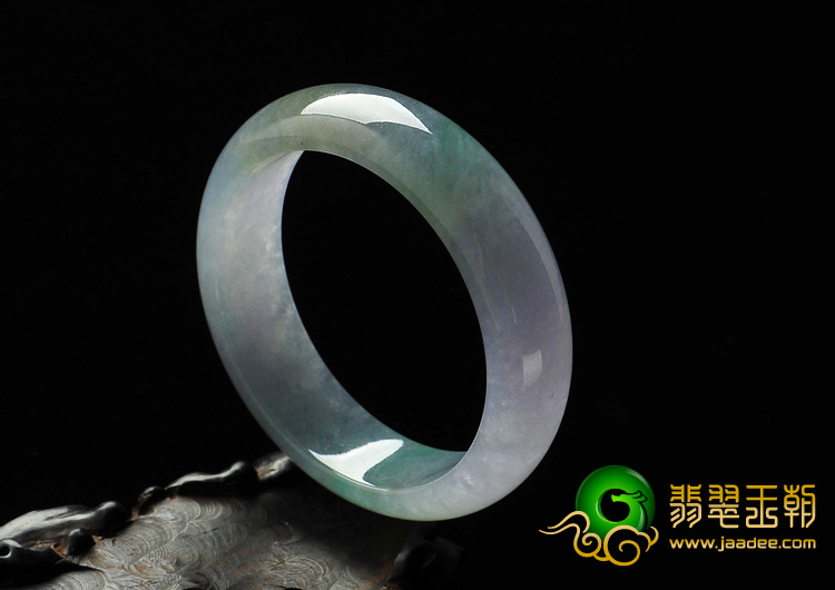 冰种三彩缅甸翡翠A货手镯（57mm）