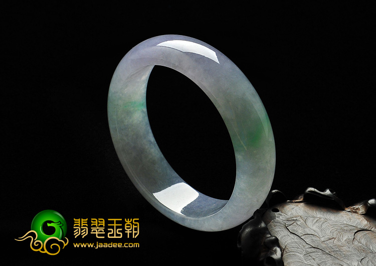 冰种三彩缅甸翡翠A货手镯（57mm）