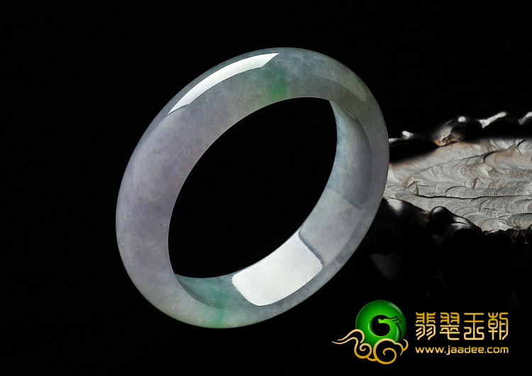 冰种三彩缅甸翡翠A货手镯（57mm）